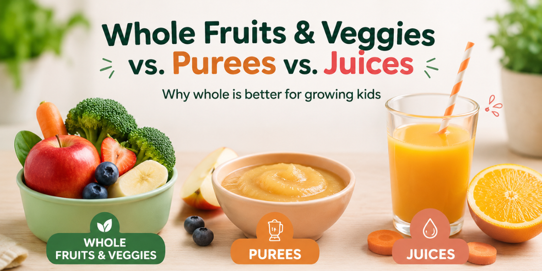 Whole Fruits and Veggies vs Purees and Juices
