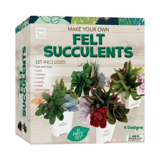 DIY Potted Felt Succulents - Craft Kit