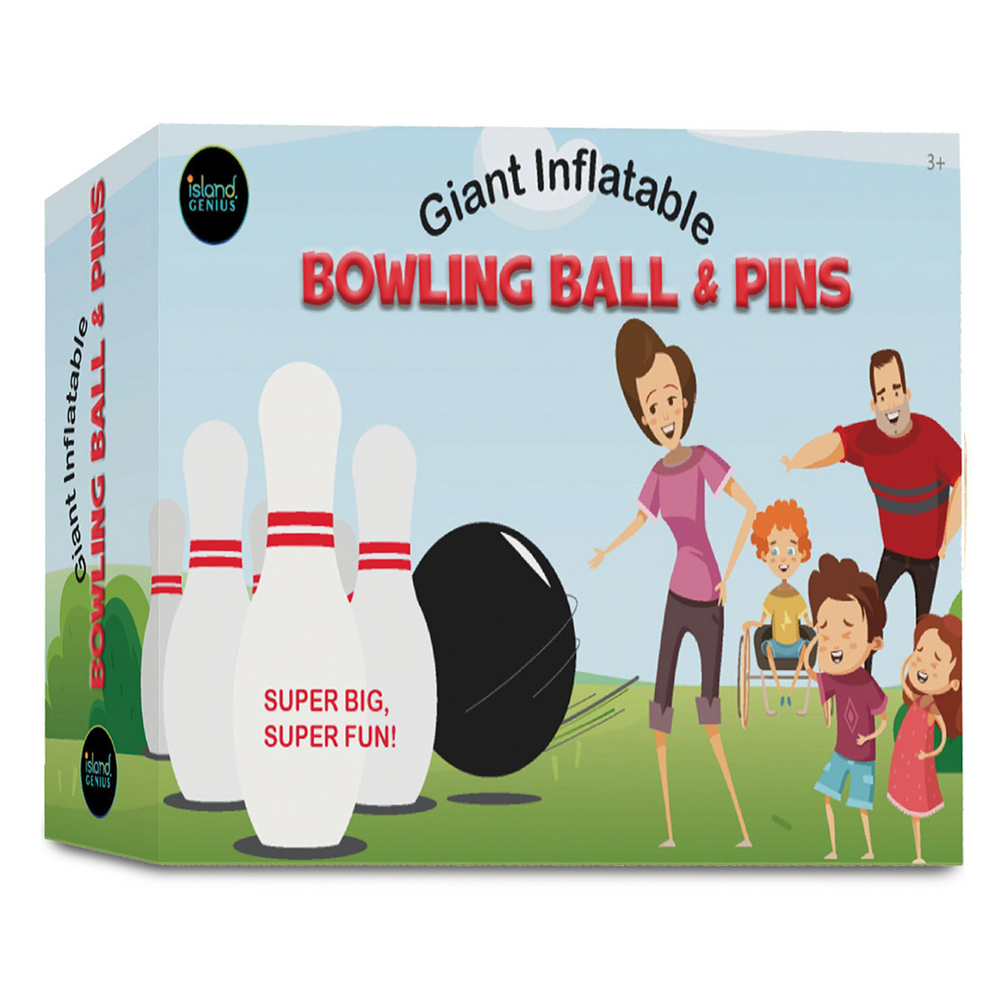 Giant Inflatable Bowling Ball & Pins