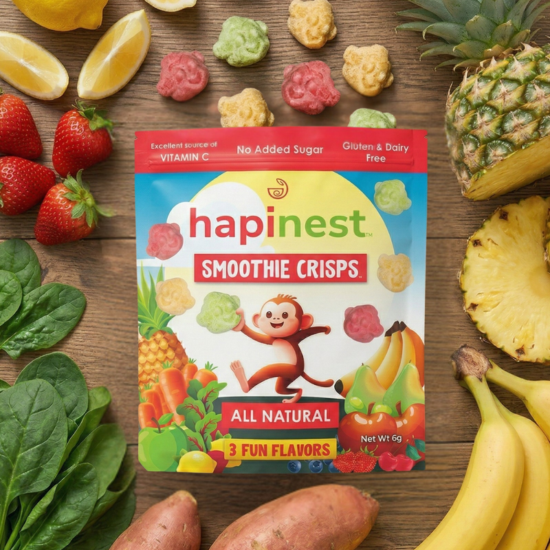 Hapinest Smoothie Crisps On Table 