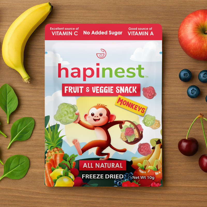 Monkeys - Hapinest | Freeze Dried Fruits & Veggies