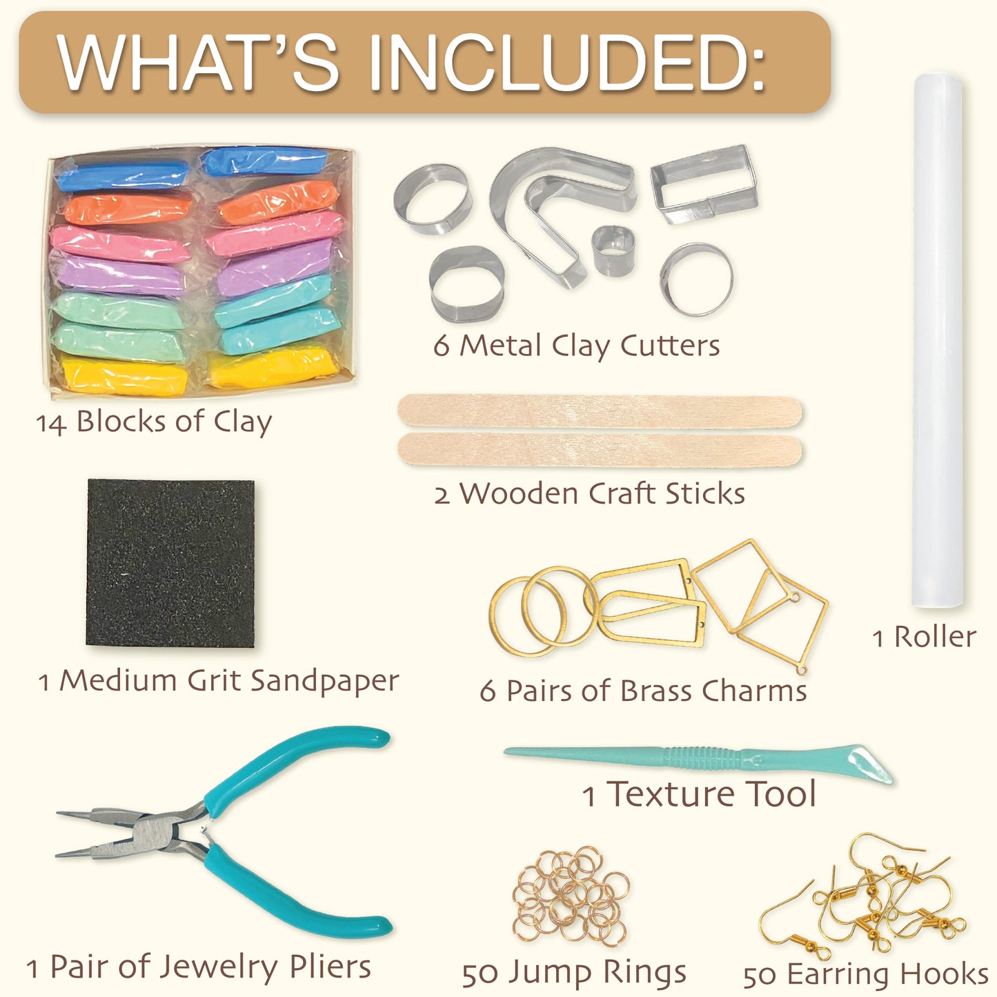 DIY Clay Earrings - Craft Kit