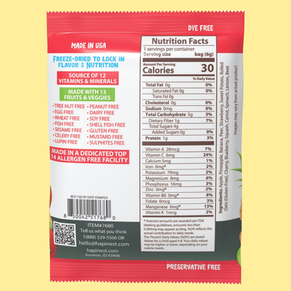 3 Fun Flavors - Hapinest | Freeze Dried Fruits & Veggies
