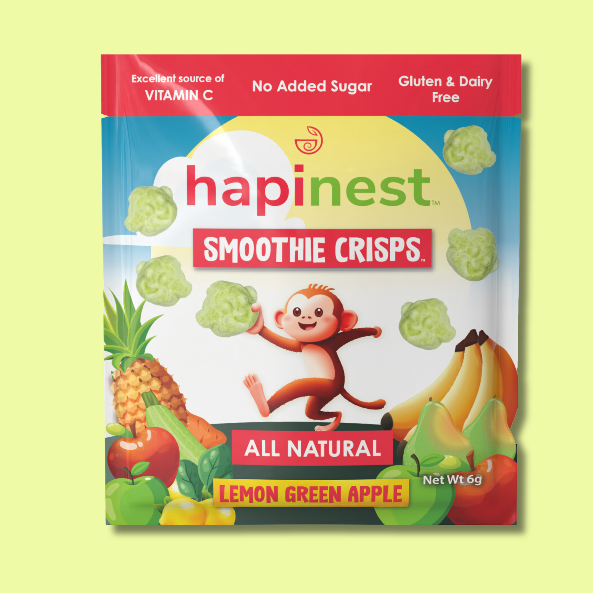 Lemon Green Apple - Hapinest | Freeze Dried Fruits & Veggies