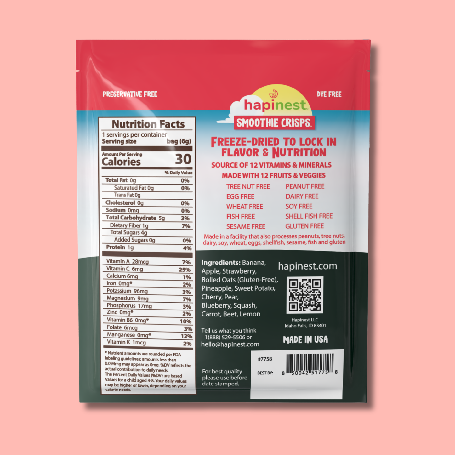 Berry Banana - Hapinest | Freeze Dried Fruits & Veggies