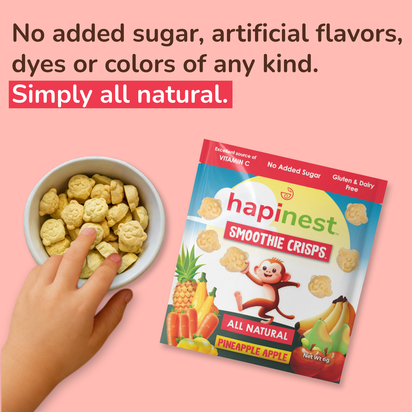 Pineapple Apple - Hapinest | Freeze Dried Fruits & Veggies