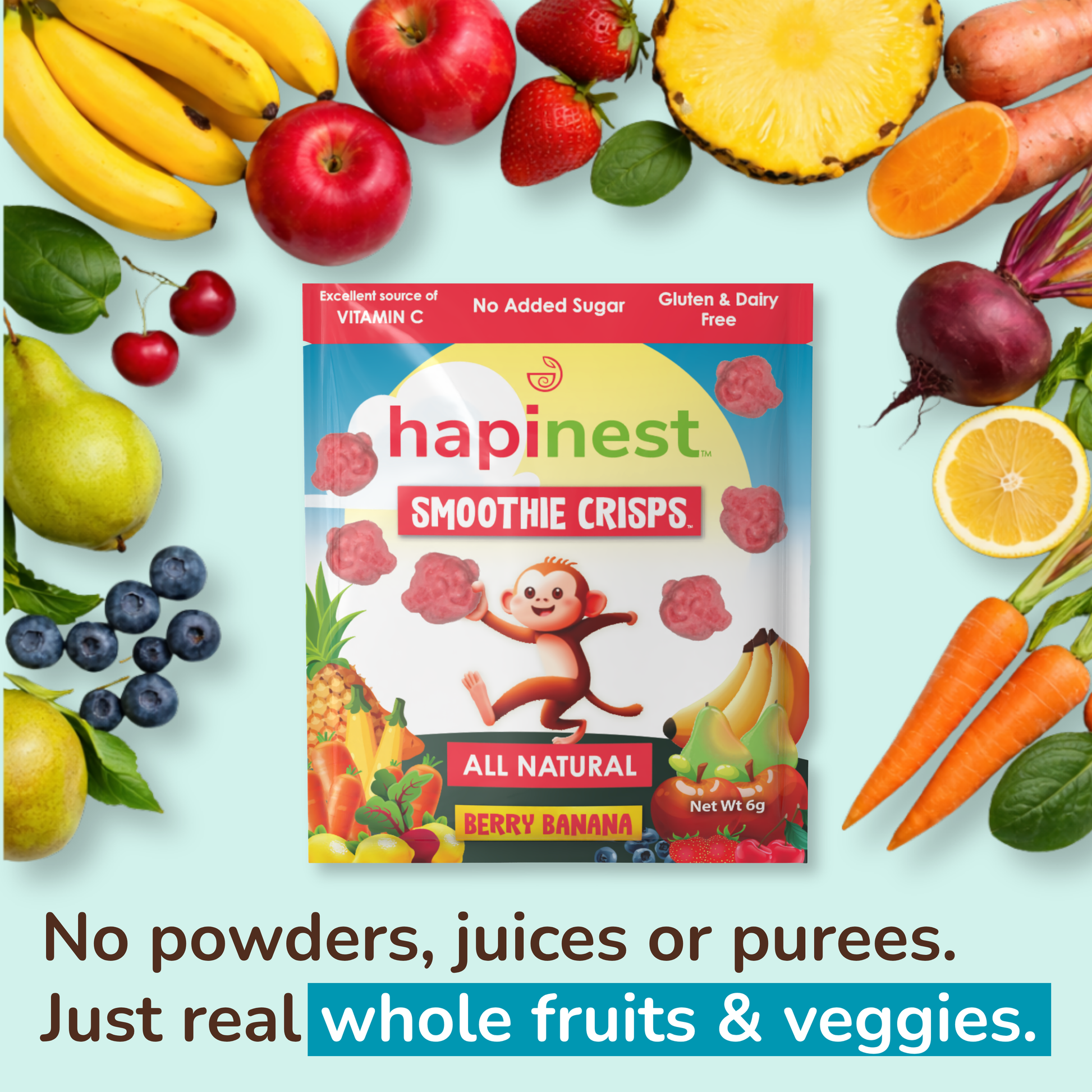 Berry Banana - Hapinest | Freeze Dried Fruits & Veggies