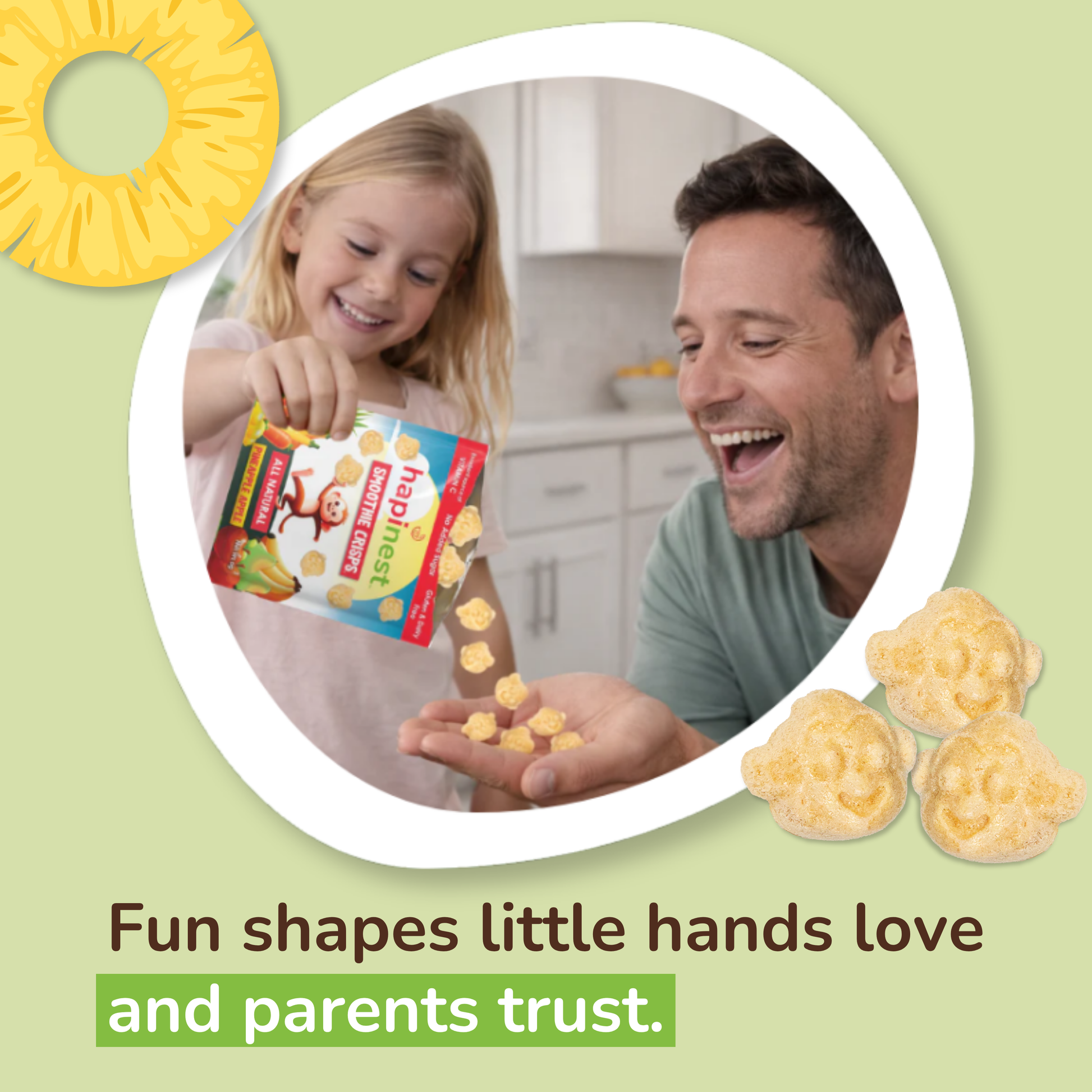 Pineapple Apple - Hapinest | Freeze Dried Fruits & Veggies
