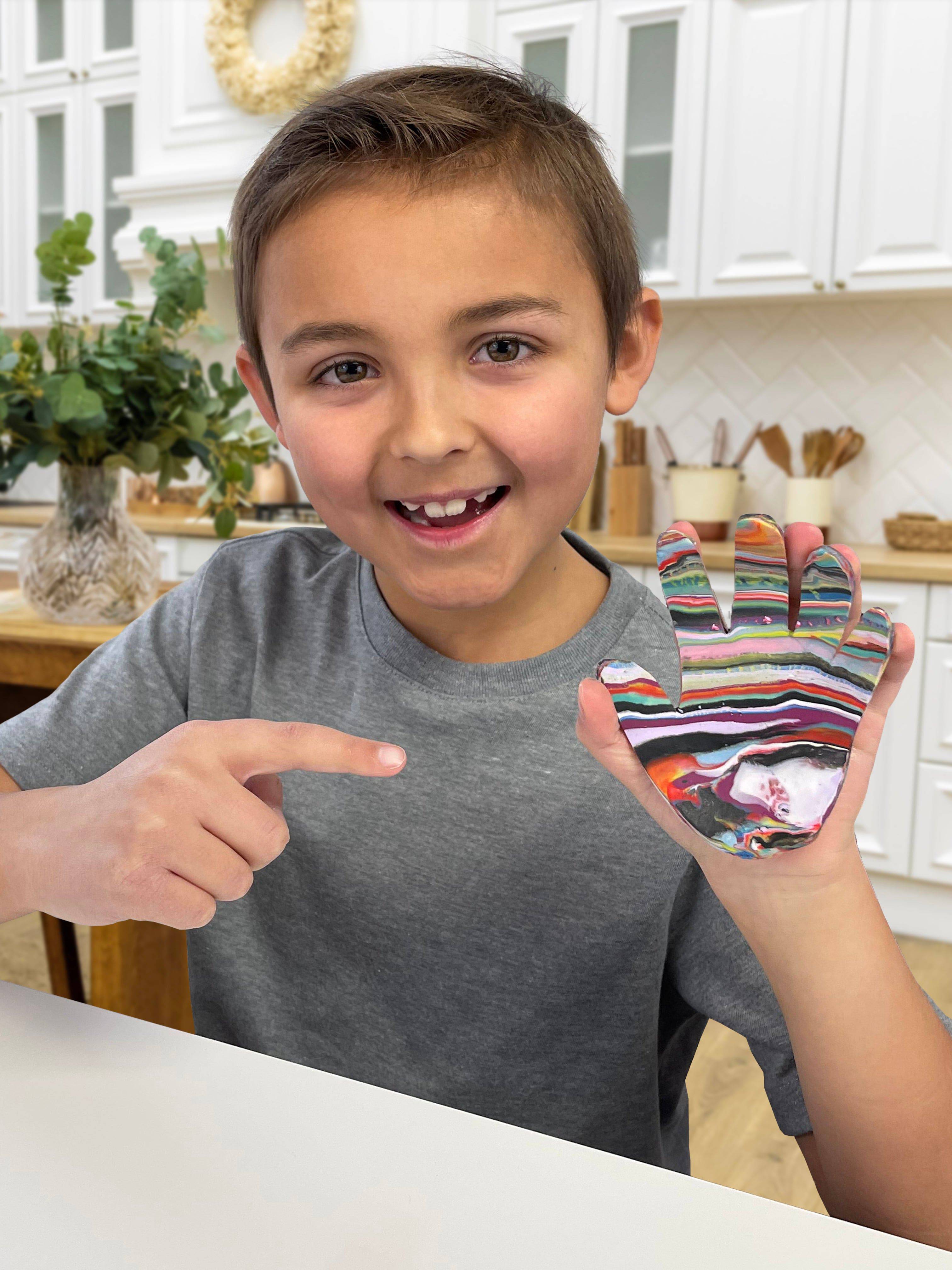 DIY Clay Handprint Bowls - Craft Kit - Hapinest