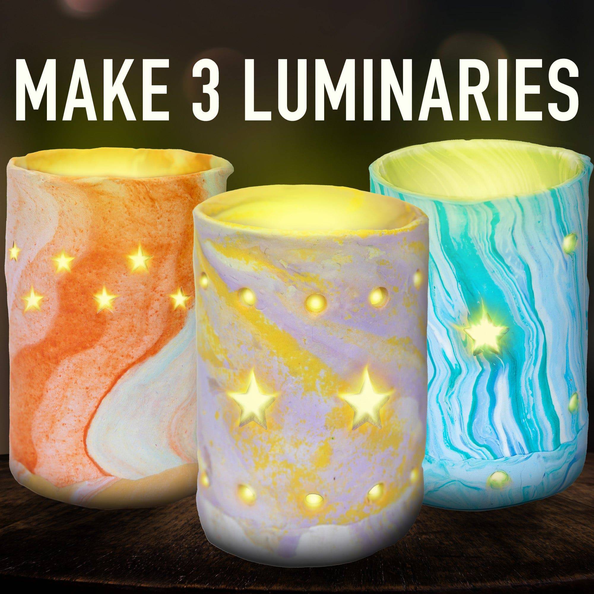 DIY Clay Luminaries - Craft Kit (JOIFULI) - Hapinest