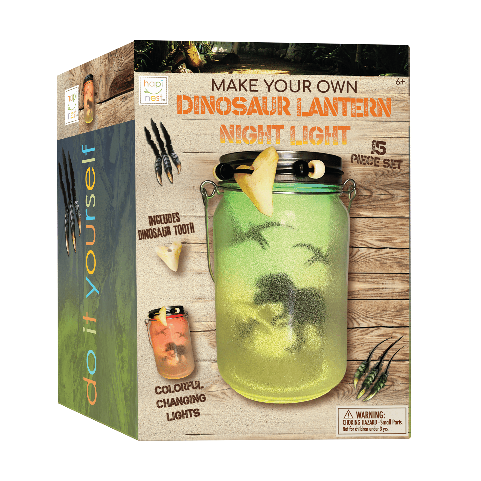 DIY Dinosaur Lantern Night Light - Craft Kit - Hapinest