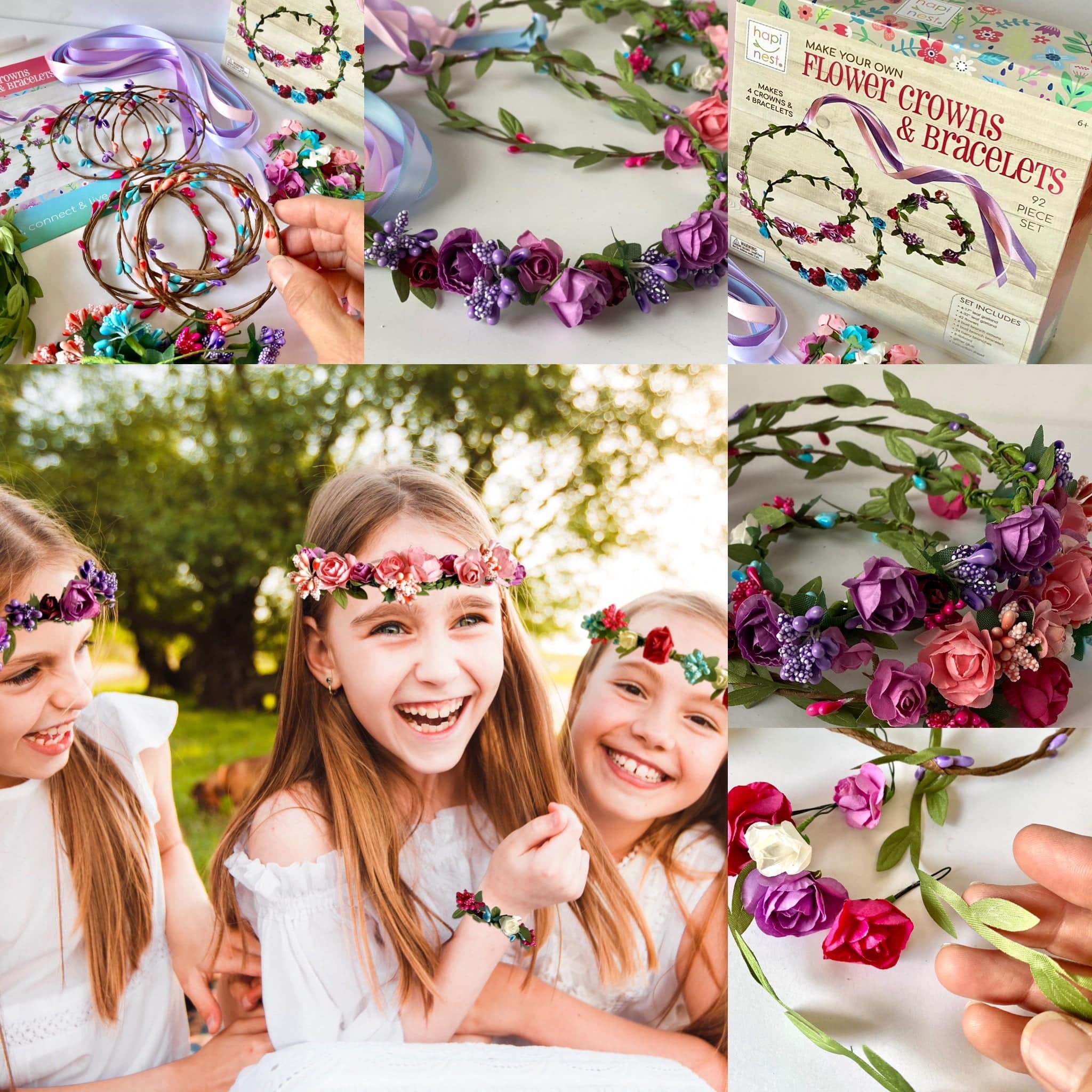 DIY Flower Crowns & Bracelets - Craft Kit - Hapinest