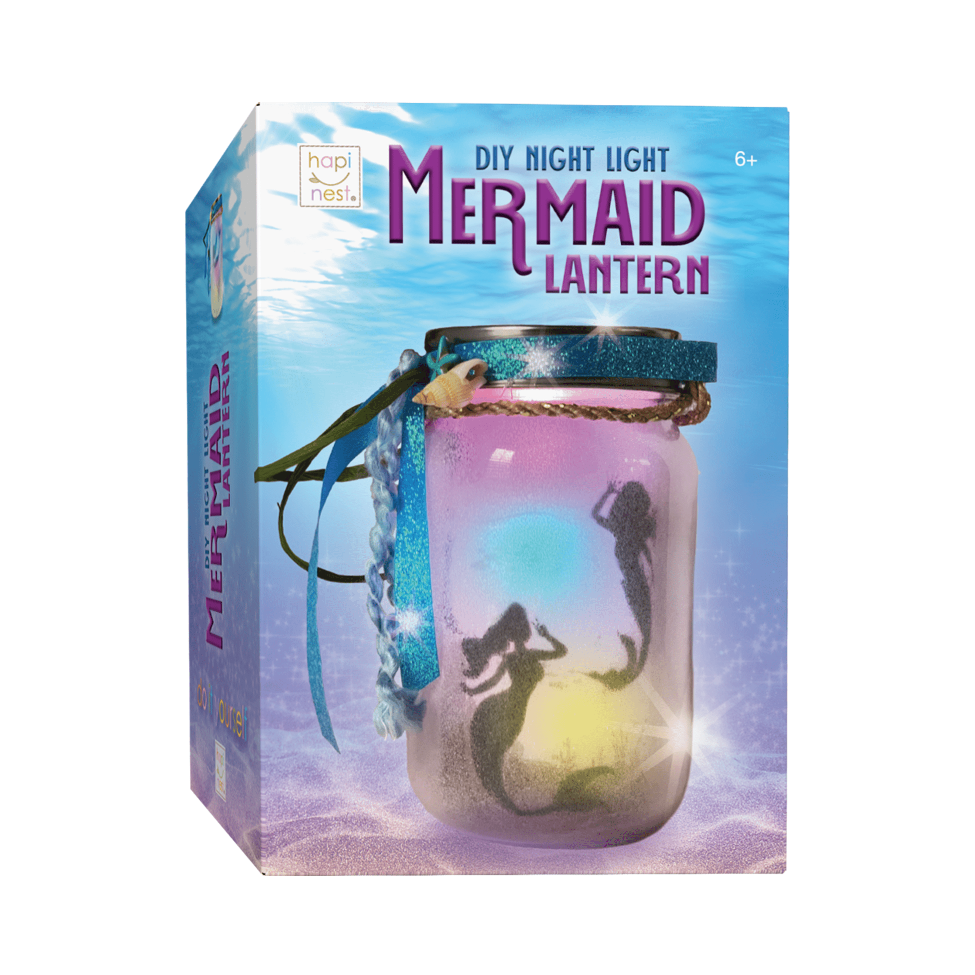 DIY Mermaid Lantern Night Light - Craft Kit - Hapinest