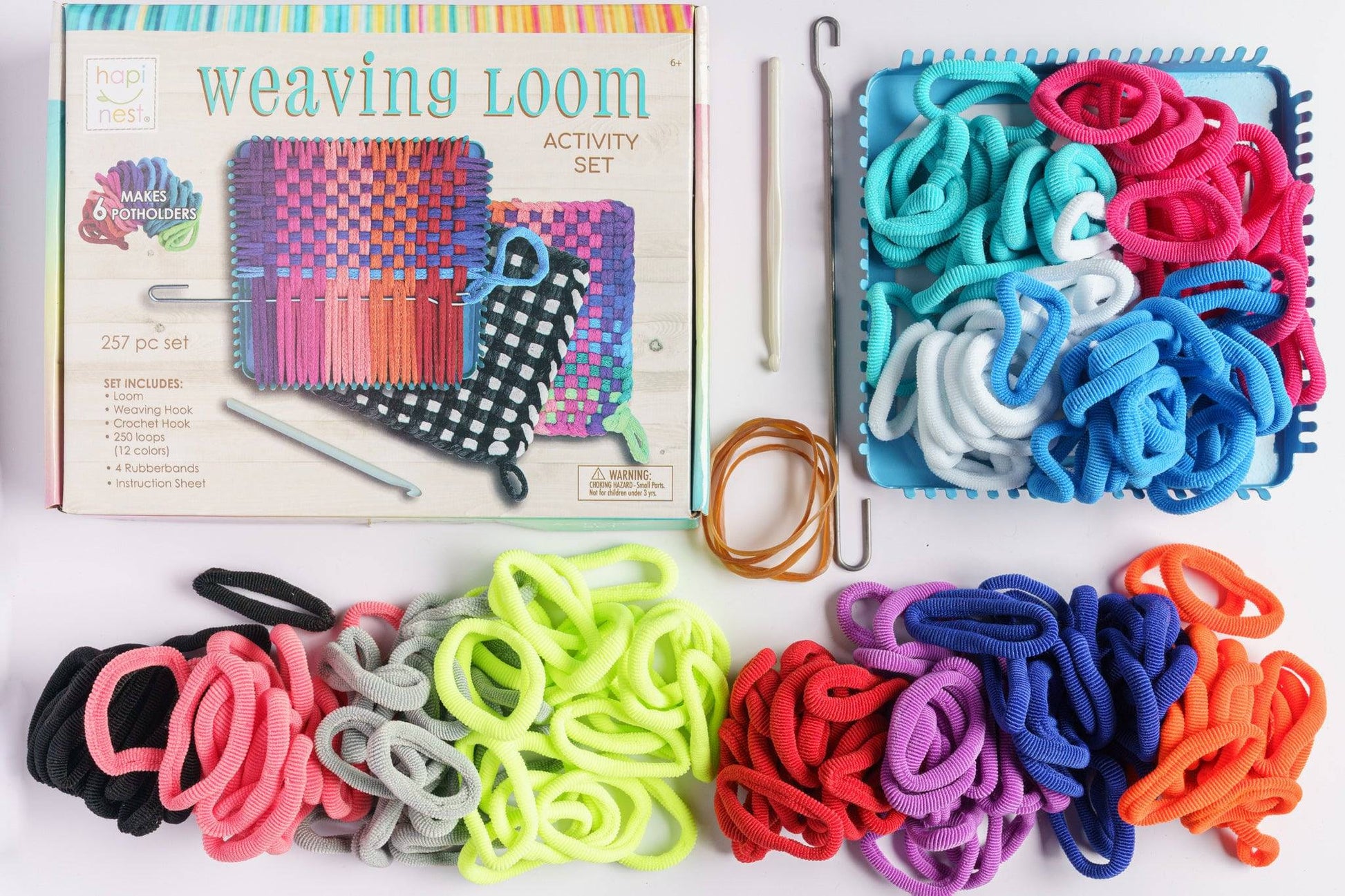 DIY Potholders Weaving Loom Kit (250 Loops) - Hapinest