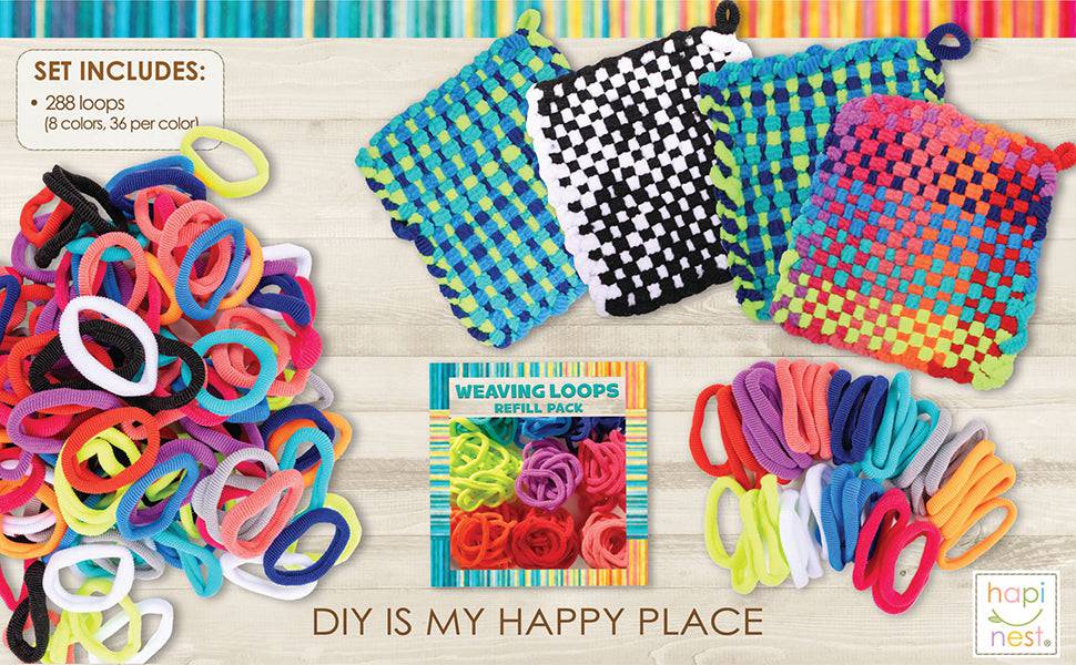 DIY Potholders Weaving Loops Refill Pack (288 Pieces) - Hapinest