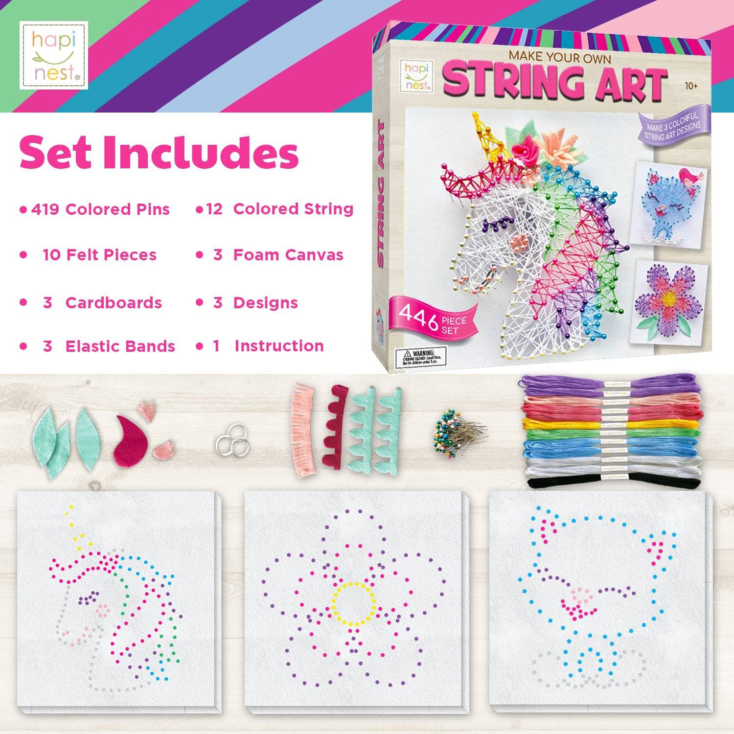 DIY String Art - Craft Kit - Hapinest