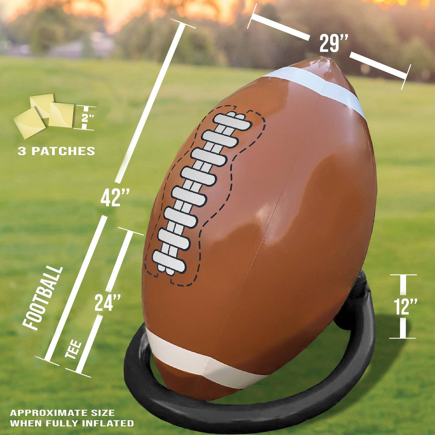 Giant Inflatable Football & Tee - Hapinest