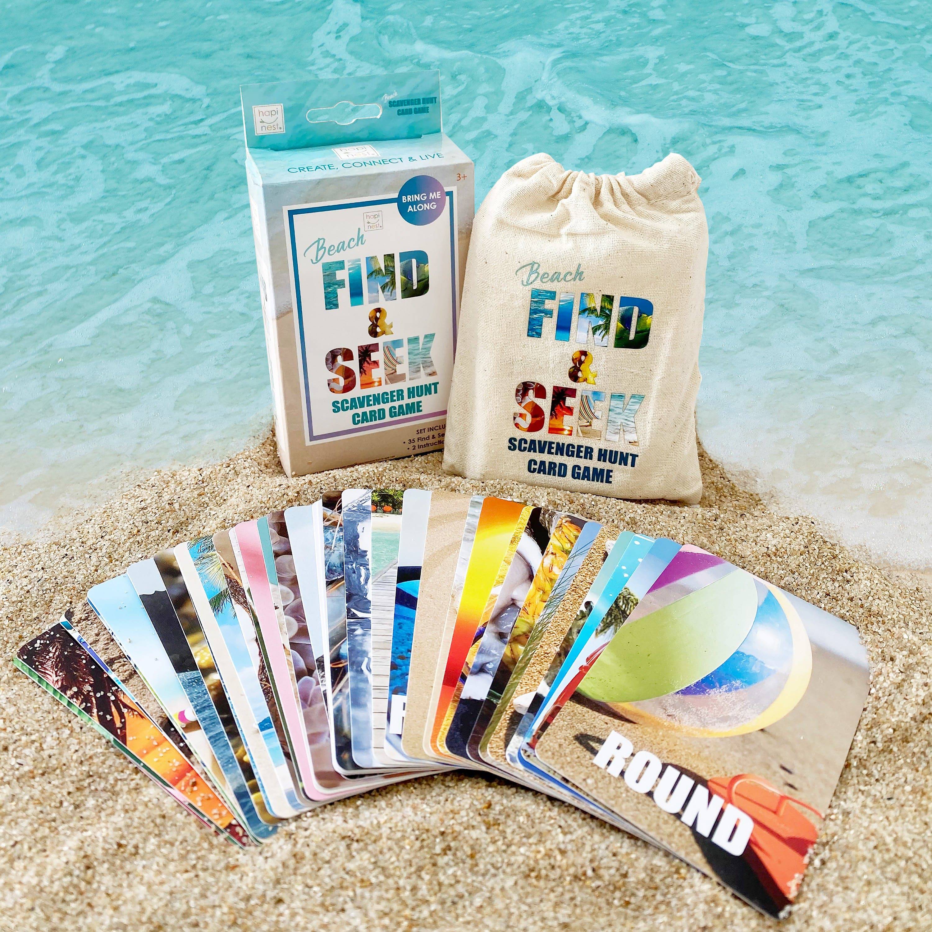 Find & Seek: Scavenger Hunt Card Game - Beach Edition - Hapinest