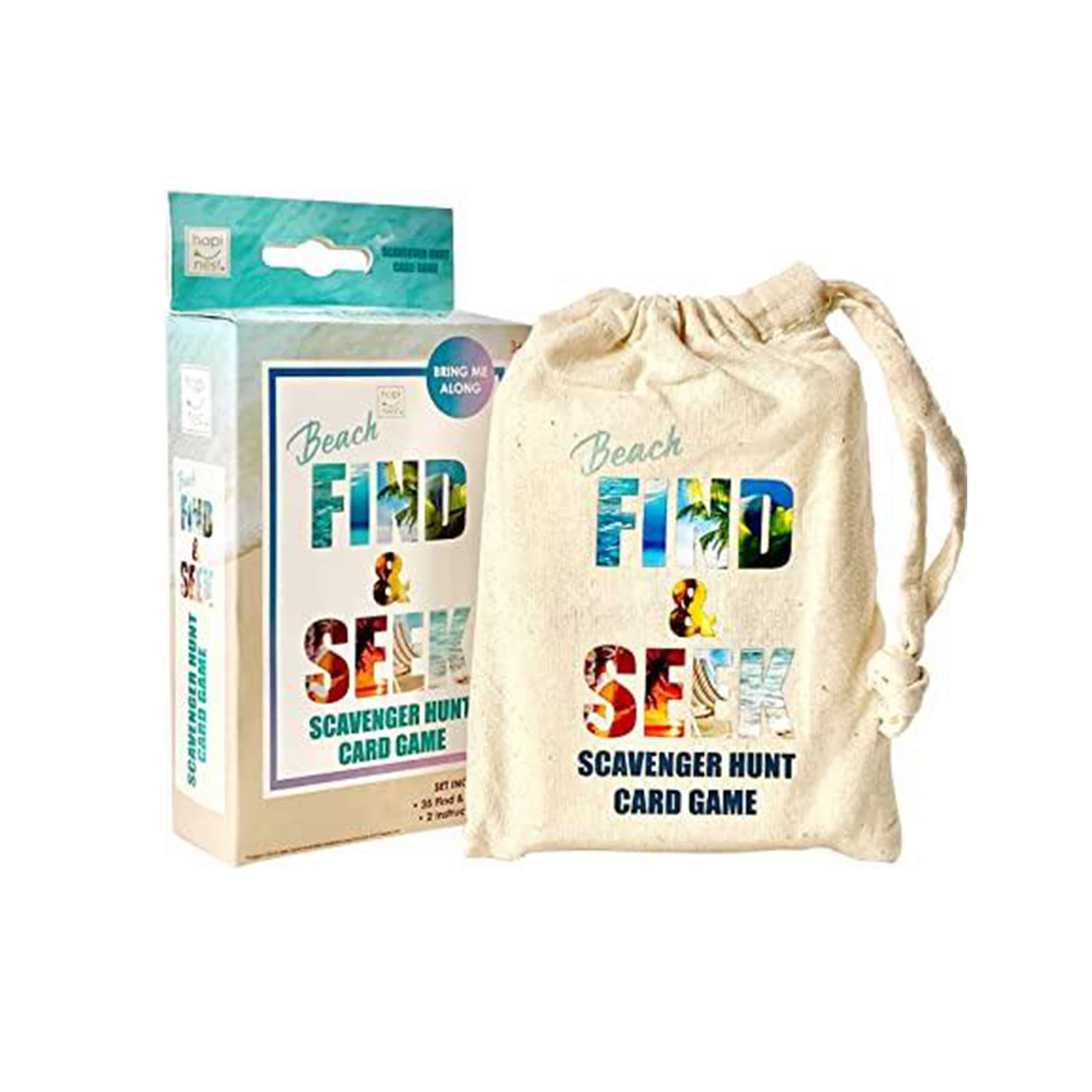 Find & Seek: Scavenger Hunt Card Game - Beach Edition - Hapinest