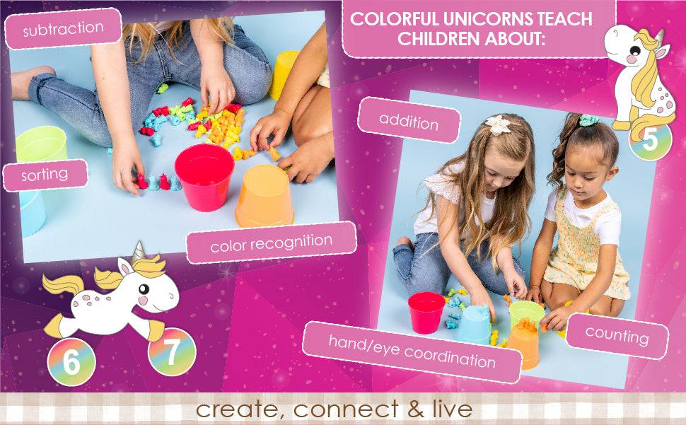 Pre-School Learning Toys: Counting Unicorns - Hapinest