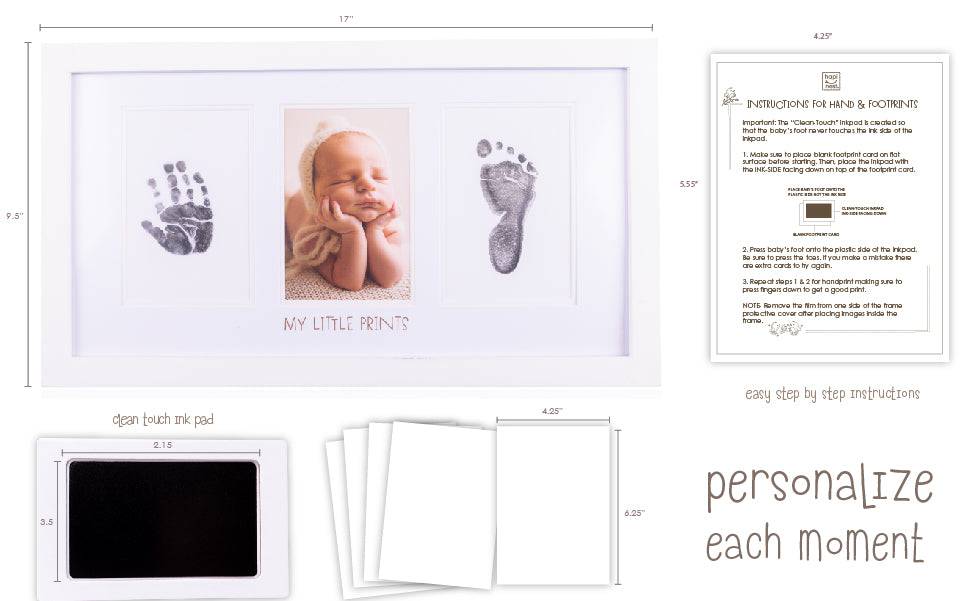 Newborn Baby Hand & Footprint Photo Frame - Hapinest