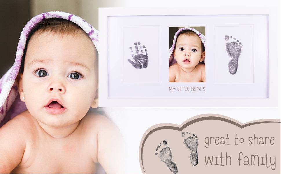 Newborn Baby Hand & Footprint Photo Frame - Hapinest