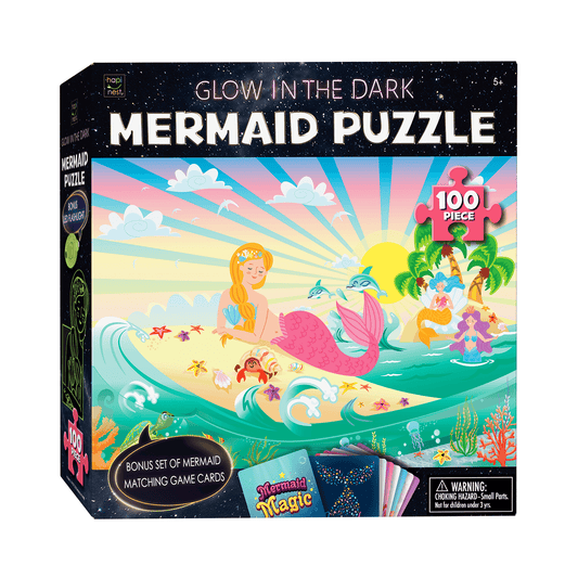 Glow in the Dark - Mermaid Puzzle - Hapinest