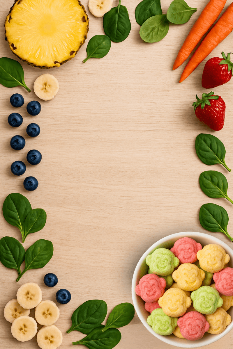 Hapinest Freeze Dried Fruit and Veggie Snacks for Kids