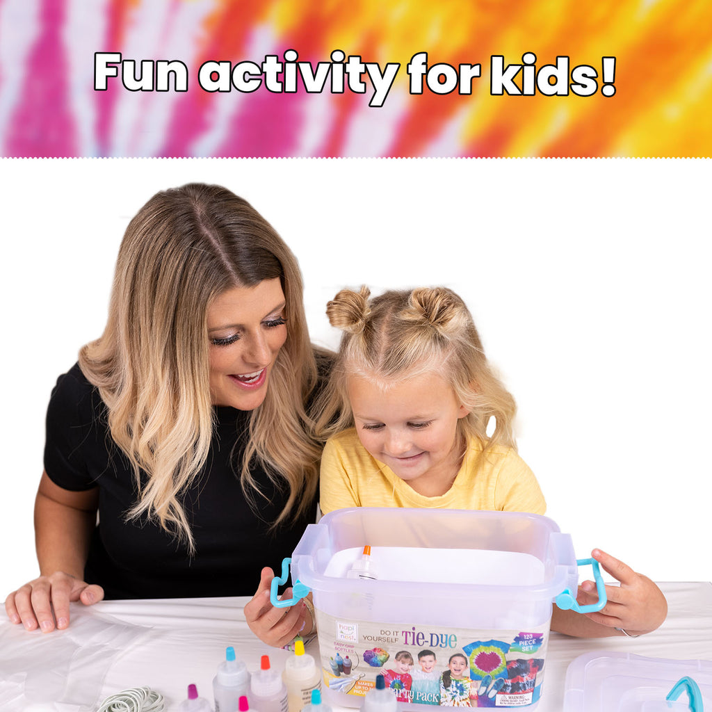 Hapinest Tie Dye Party Kit Arts and Crafts Gifts for Kids Girls and Boys  Group Activities for Teens Ages 8 9 10 11 12 13 Years and Up - 18  Pre-Filled