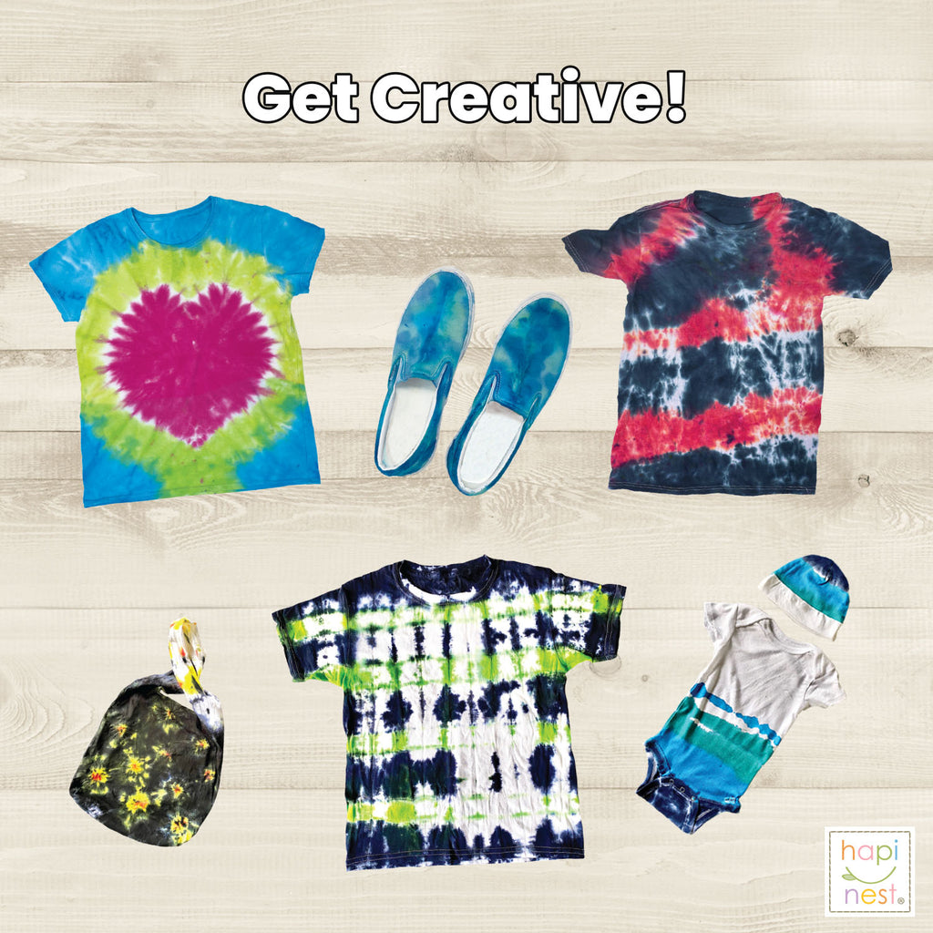 Tie Dye Party Pack Craft Kit for Kids and Adults – Hapinest